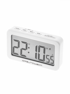 Часы настольные электронные на батарейках Орбита OT-CLT11 Белые